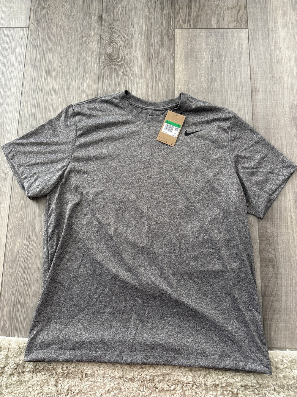 Nike Men’s Charcoal Heather Dri-FIT Short Sleeve Tee